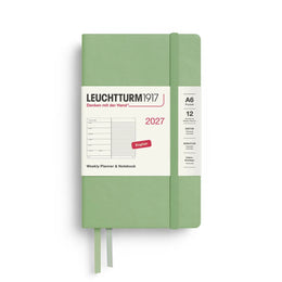 Leuchtturm1917 2027 A6 Weekly Planner & Notebook Pocket - Sage
