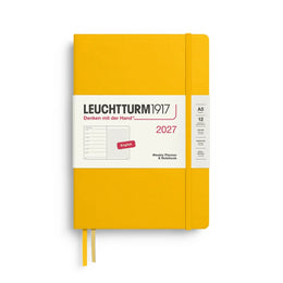 Leuchtturm1917 2027 A5 Weekly Planner & Notebook Dotted - Sunflower