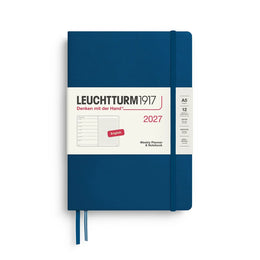 Leuchtturm1917 2027 A5 Weekly Planner & Notebook Dotted - Indigo