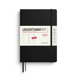 Leuchtturm1917 2027 A5 Weekly Planner - Black