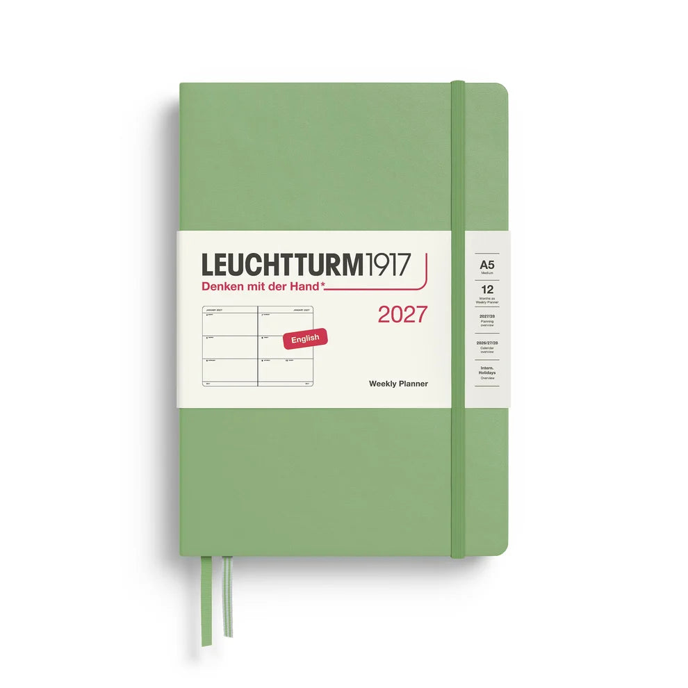Leuchtturm1917 2027 A5 Weekly Planner - Sage