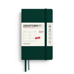 Leuchtturm1917 2027 A6 Weekly Planner Pocket - Forest Green