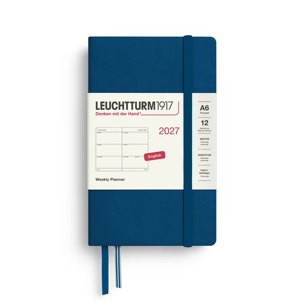 Leuchtturm1917 2027 A6 Weekly Planner Pocket - Indigo