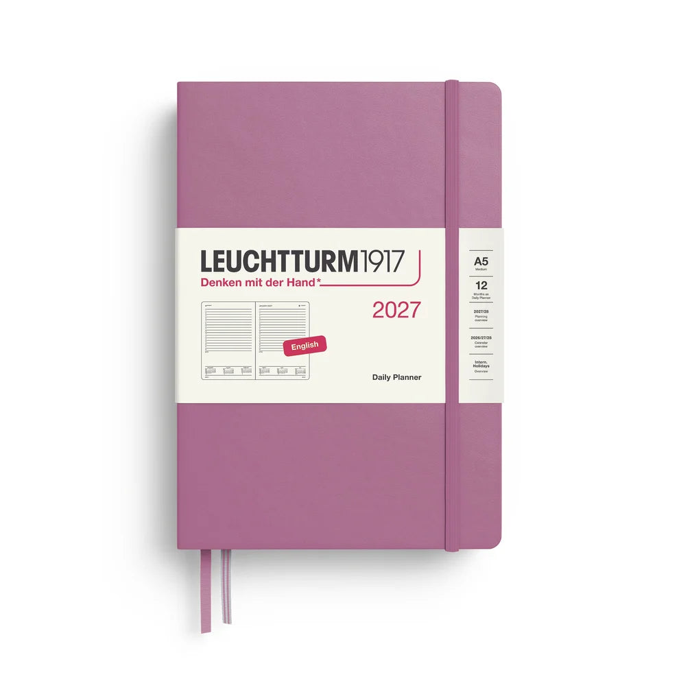 Leuchtturm1917 2027 A5 Daily Planner - Dusty Rose