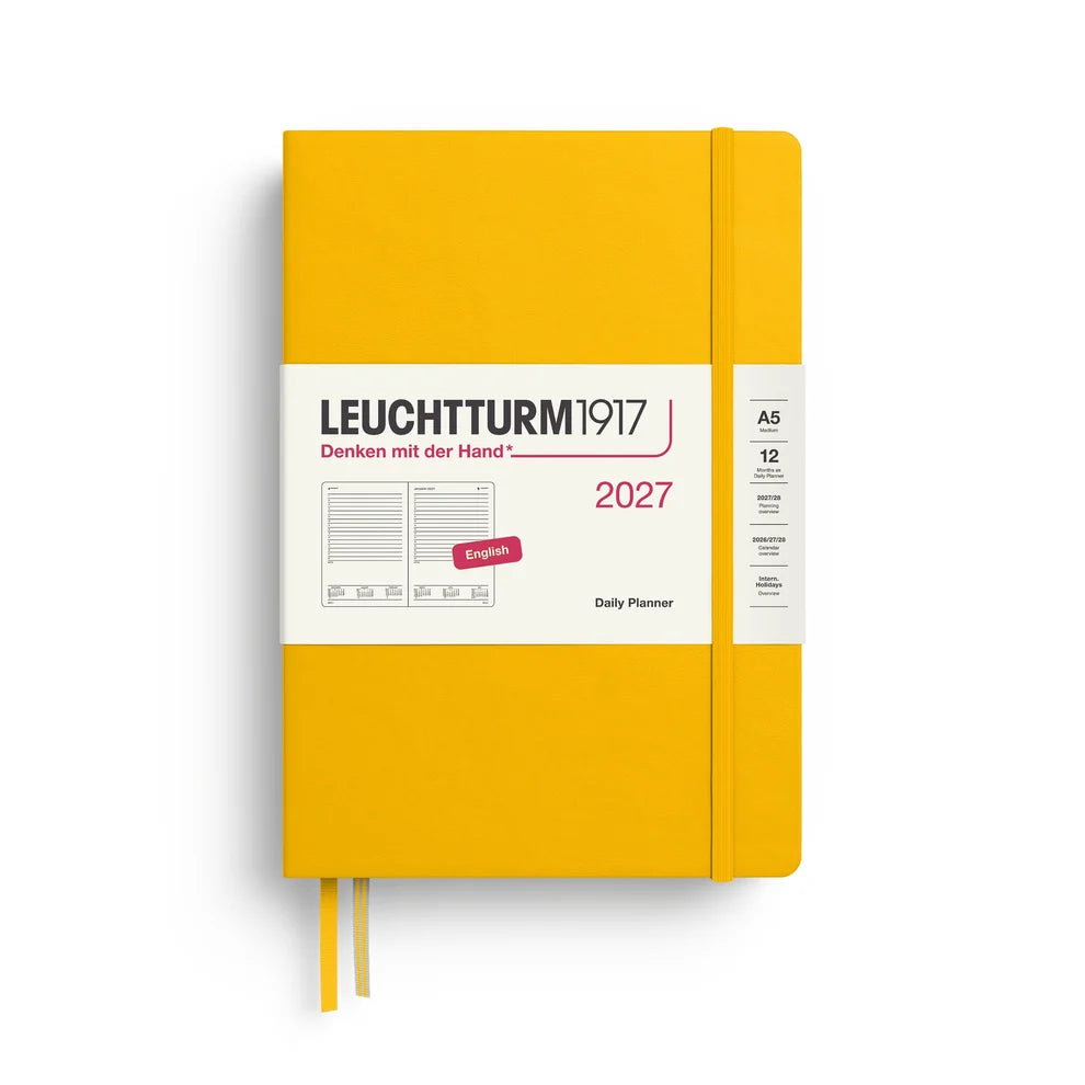 Leuchtturm1917 2027 A5 Daily Planner - Sunflower