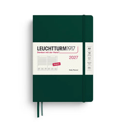 Leuchtturm1917 2027 A5 Daily Planner - Forest Green