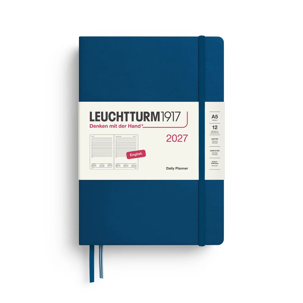 Leuchtturm1917 2027 A5 Daily Planner - Indigo