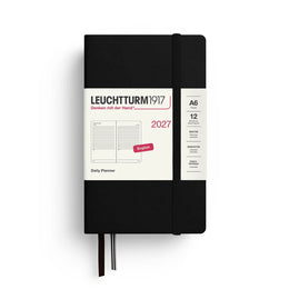 Leuchtturm1917 2027 A6 Daily Planner - Black