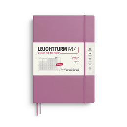 LEUCHTTURM1917 2027 B5 Softcover Monthly Planner w/ Notebook - Dusty Rose