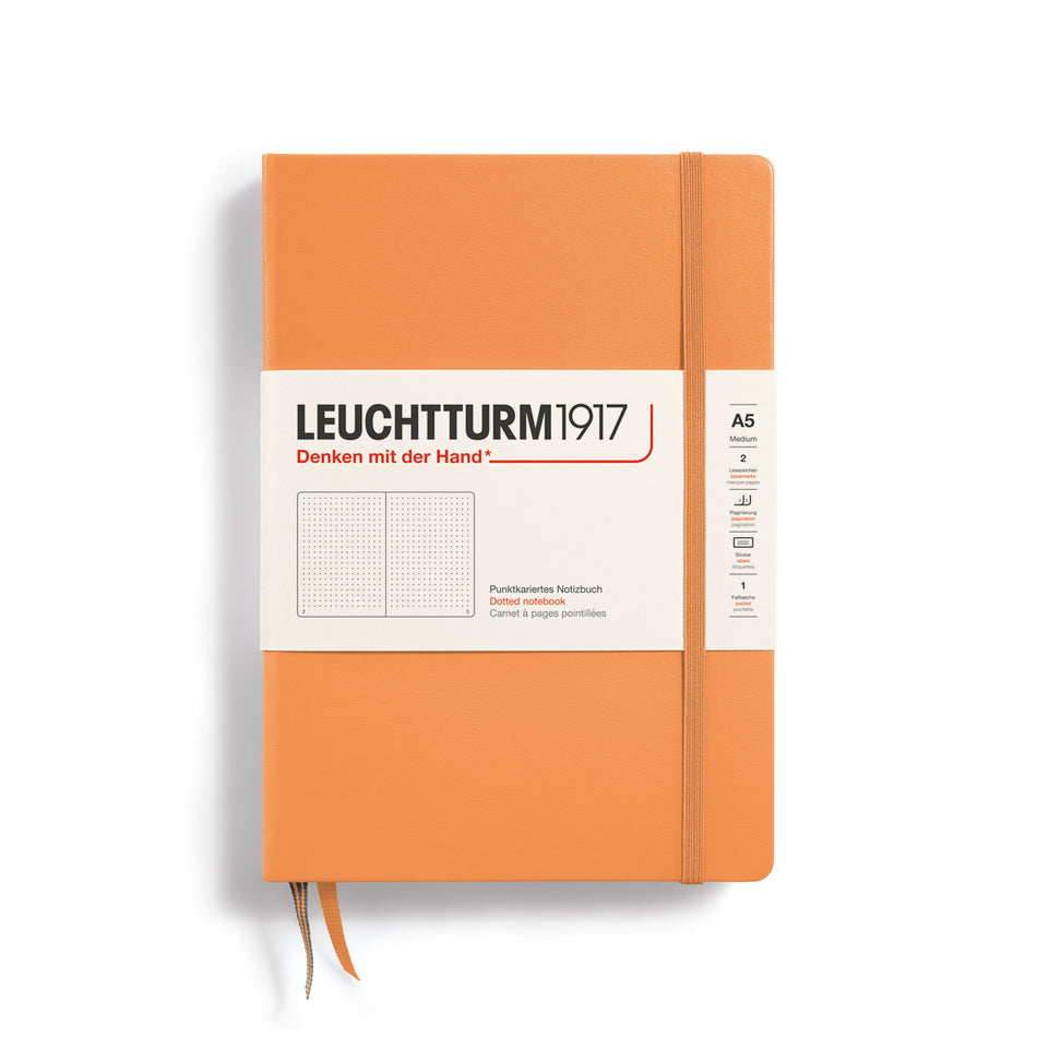 LEUCHTTURM1917 Notebook Hardcover Medium (A5), 251 Pages, Dotted - Apricot