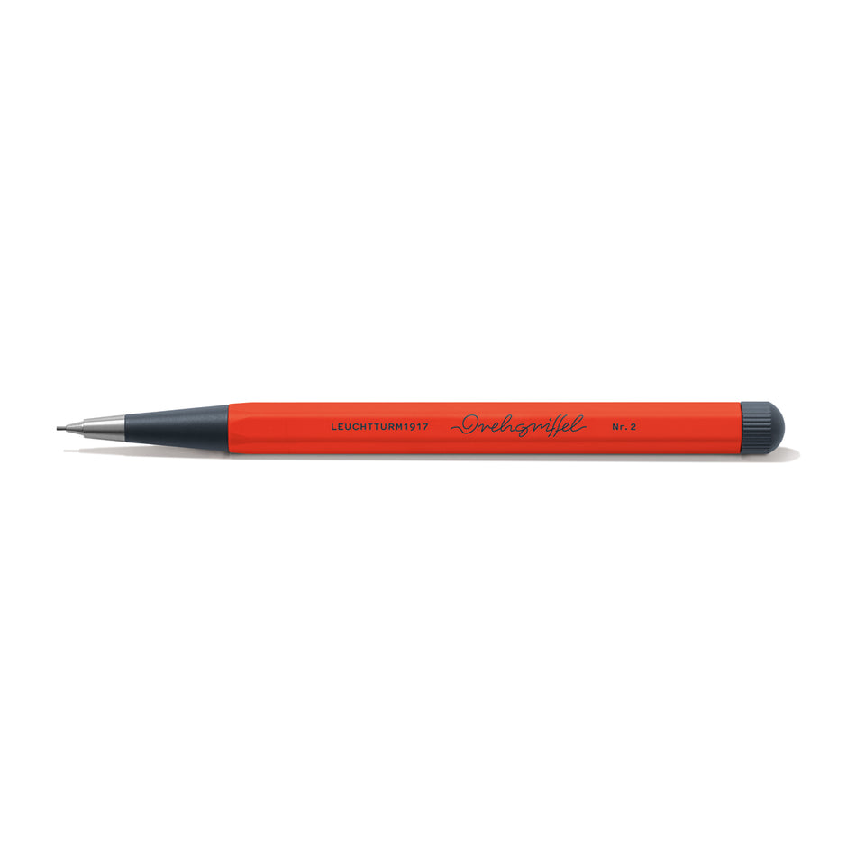 LEUCHTTURM1917 Drehgriffel Nr. 2 Twist Pencil HB Graphite (0.7mm) Aluminium Barrel - Lobster Red