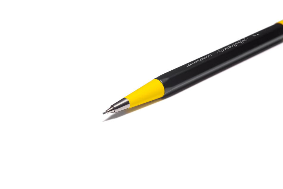LEUCHTTURM1917 Drehgriffel Nr. 2, Mechanical Pencil, HB Graphite (0.7mm) - Black, Lemon Yellow