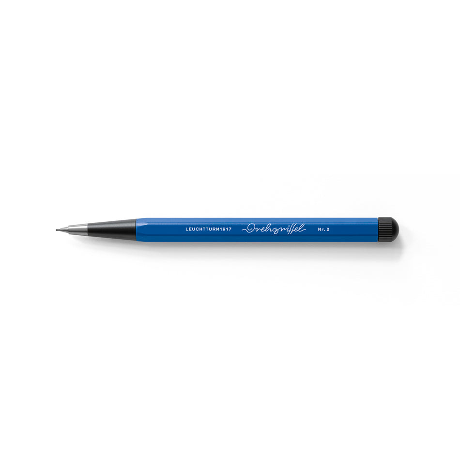 LEUCHTTURM1917 Drehgriffel Nr. 2, Mechanical Pencil, HB Graphite (0.7mm), Royal Blue with Black