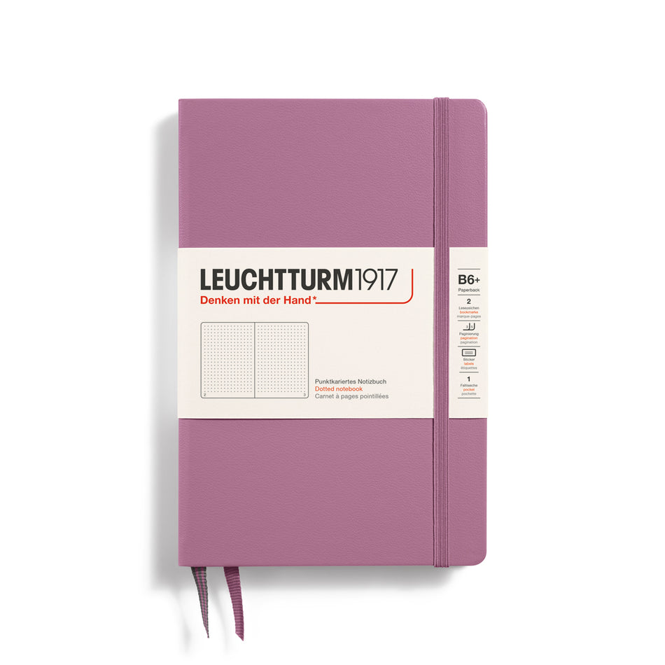 LEUCHTTURM1917 Notebook HC Paperback (B6+), Hardcover, 219 pages, dotted - Dusty Rose