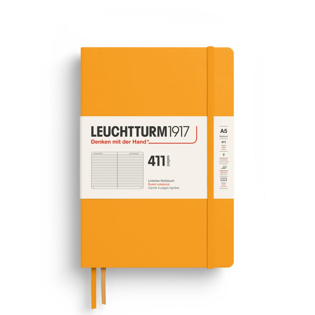 LEUCHTTURM1917 Notebook Medium (A5) HC, 411 Numbered pages, Ruled - Ri ...