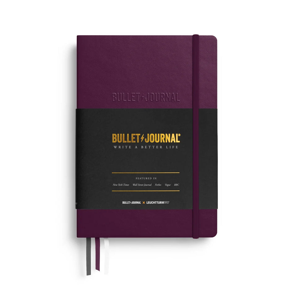 LEUCHTTURM1917 Bullet Journal Edition 2 Medium (A5) 120g/m² paper, 206 Pages, Dotted - Purple26