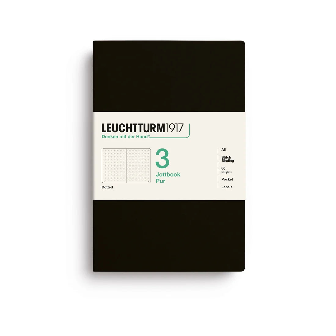 LEUCHTTURM1917 Jottbook Pur SC Medium (A5) - Black