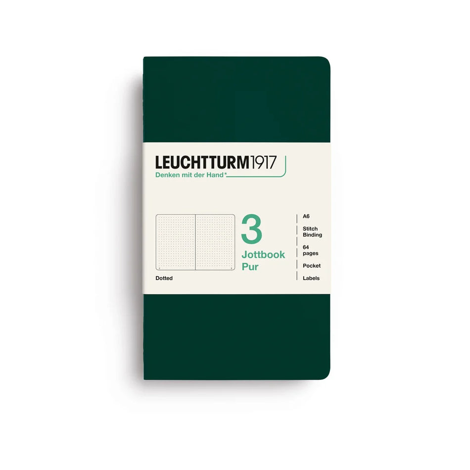 LEUCHTTURM1917 Jottbook Pur SC Pocket (A6) - Forest Green