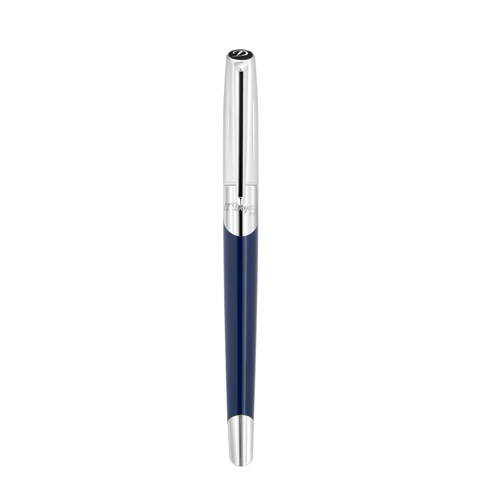 S.T. Dupont Defi Millennium Fountain Pen - Blue/Silver