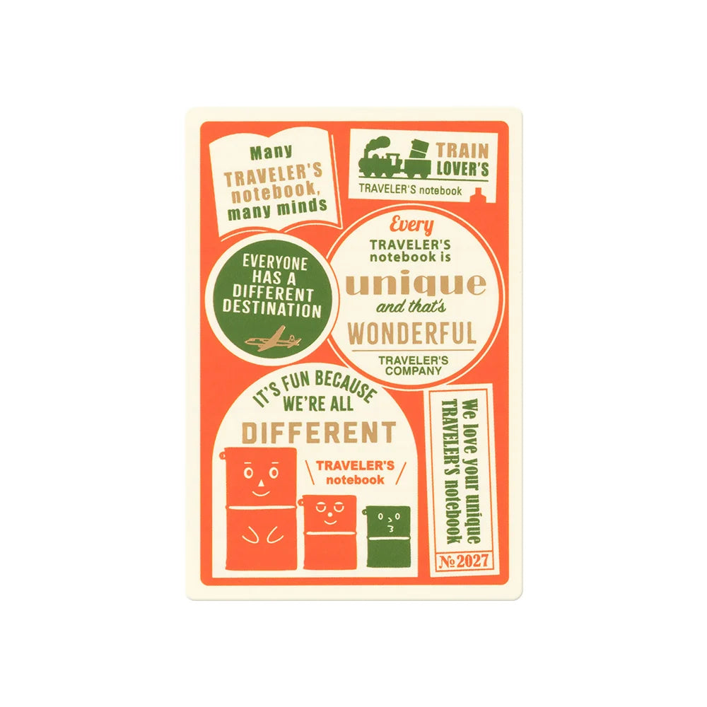 TRAVELER'S Notebook Passport Size Refill - 2027 Plastic Sheet