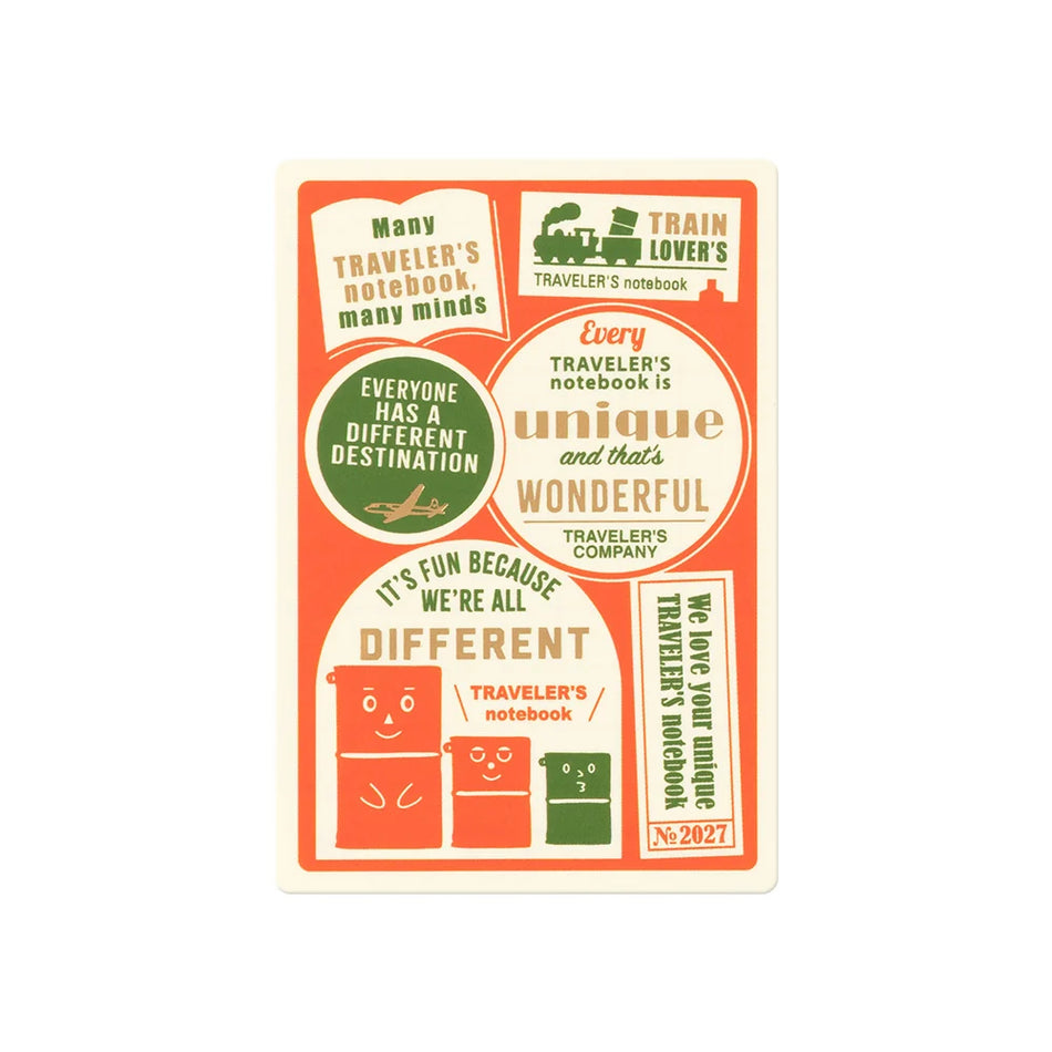 TRAVELER'S Notebook Passport Size Refill - 2027 Plastic Sheet