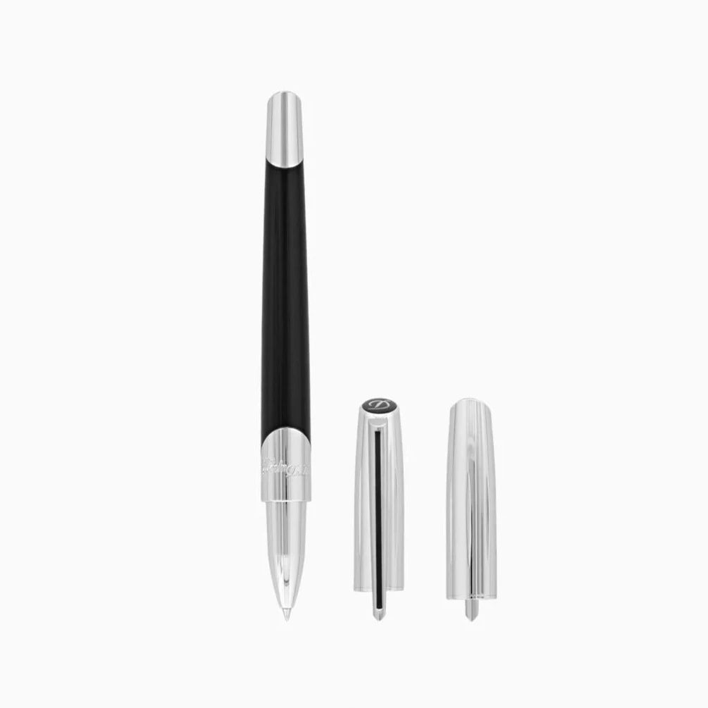 S.T. Dupont Defi Millennium Silver And Black Rollerball Pen