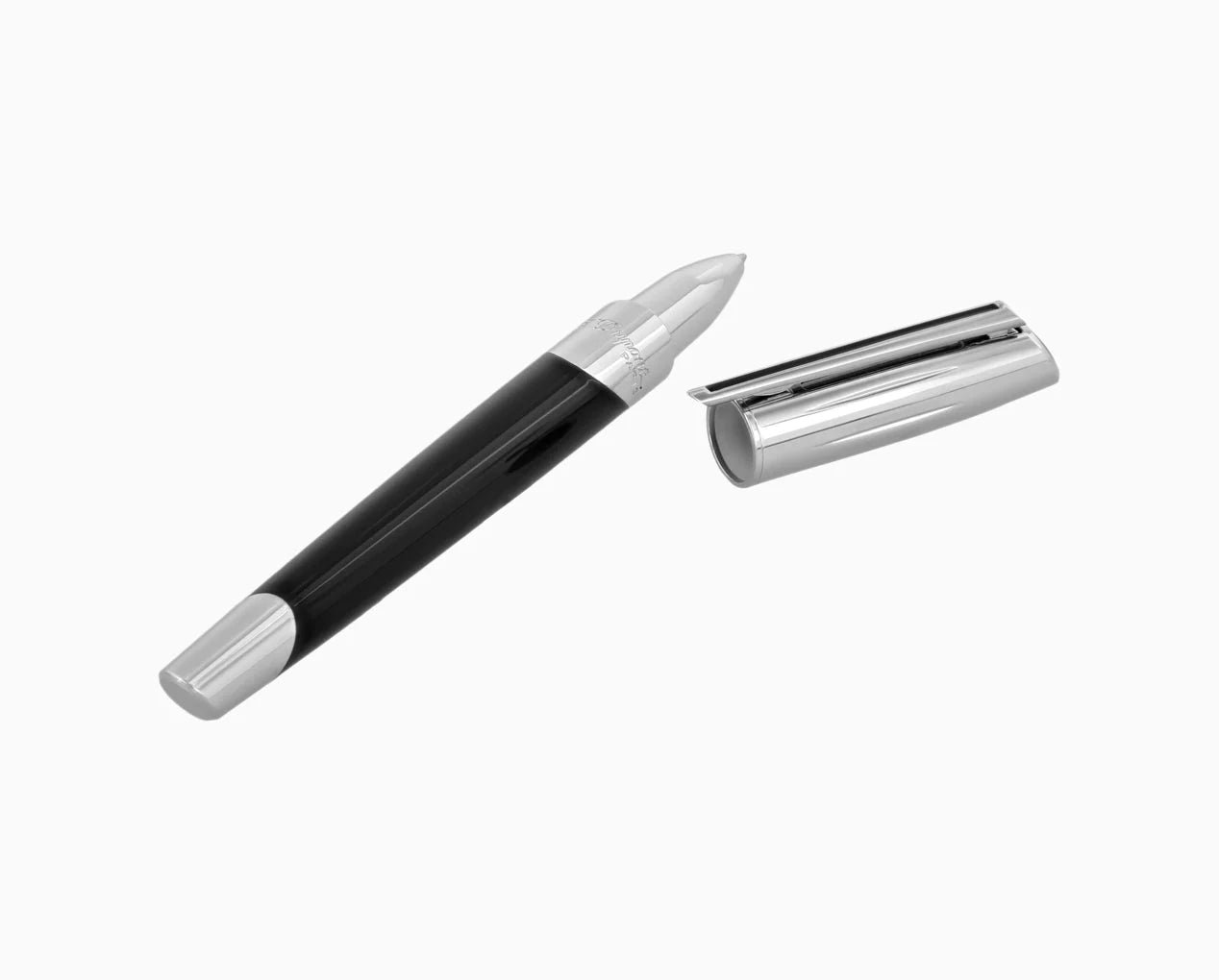 S.T. Dupont Defi Millennium Silver And Black Rollerball Pen