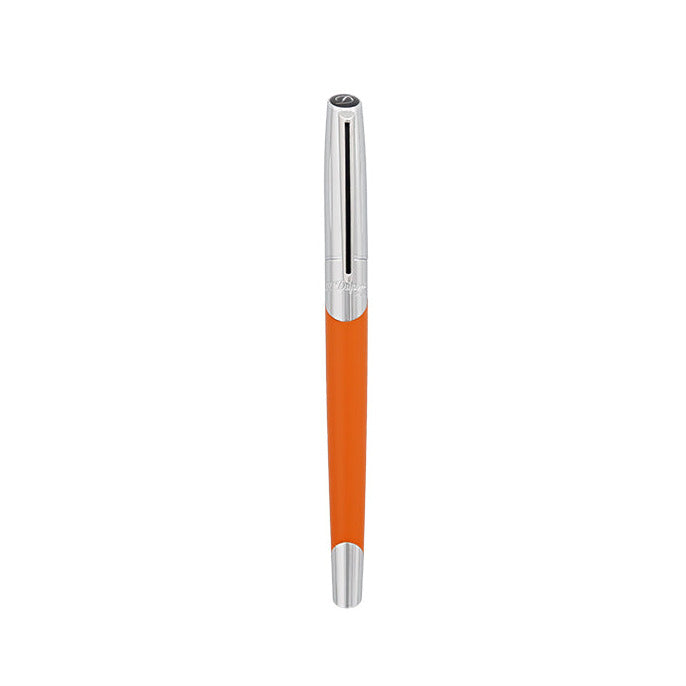 S.T. Dupont Defi Millenium Silver And Matte Orange Rollerball Pen