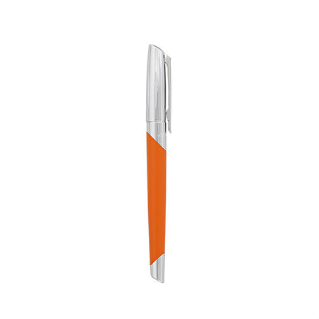 S.T. Dupont Defi Millenium Silver And Matte Orange Rollerball Pen