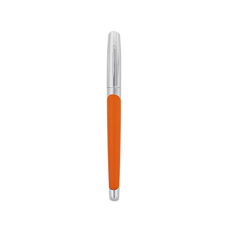 S.T. Dupont Defi Millenium Silver And Matte Orange Rollerball Pen