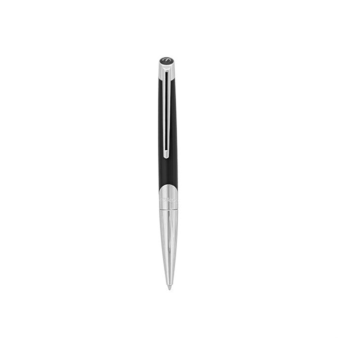 S.T. Dupont Defi Millennium Silver And Black Ballpoint Pen