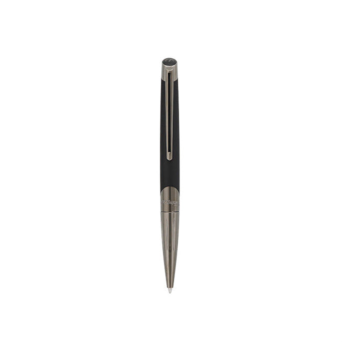 S.T. Dupont Defi Millennium Silver And Matte Black Ballpoint Pen
