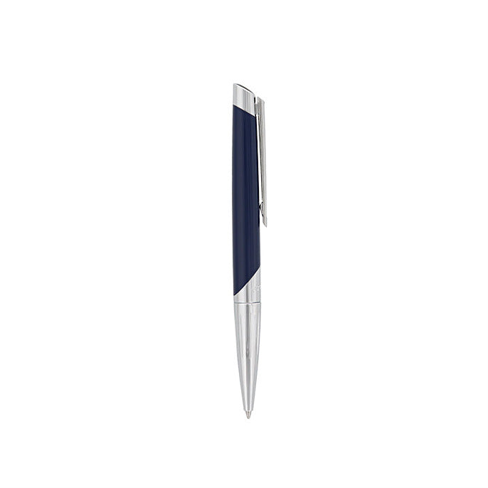 S.T. Dupont Defi Millennium Silver And Navy Blue Ballpoint Pen