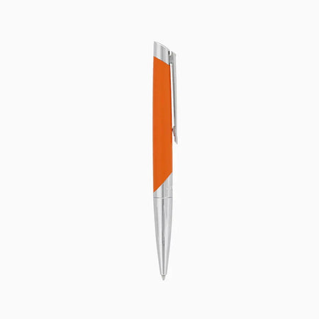 S.T. Dupont Defi Millenium Silver And Matte Orange Ballpoint Pen