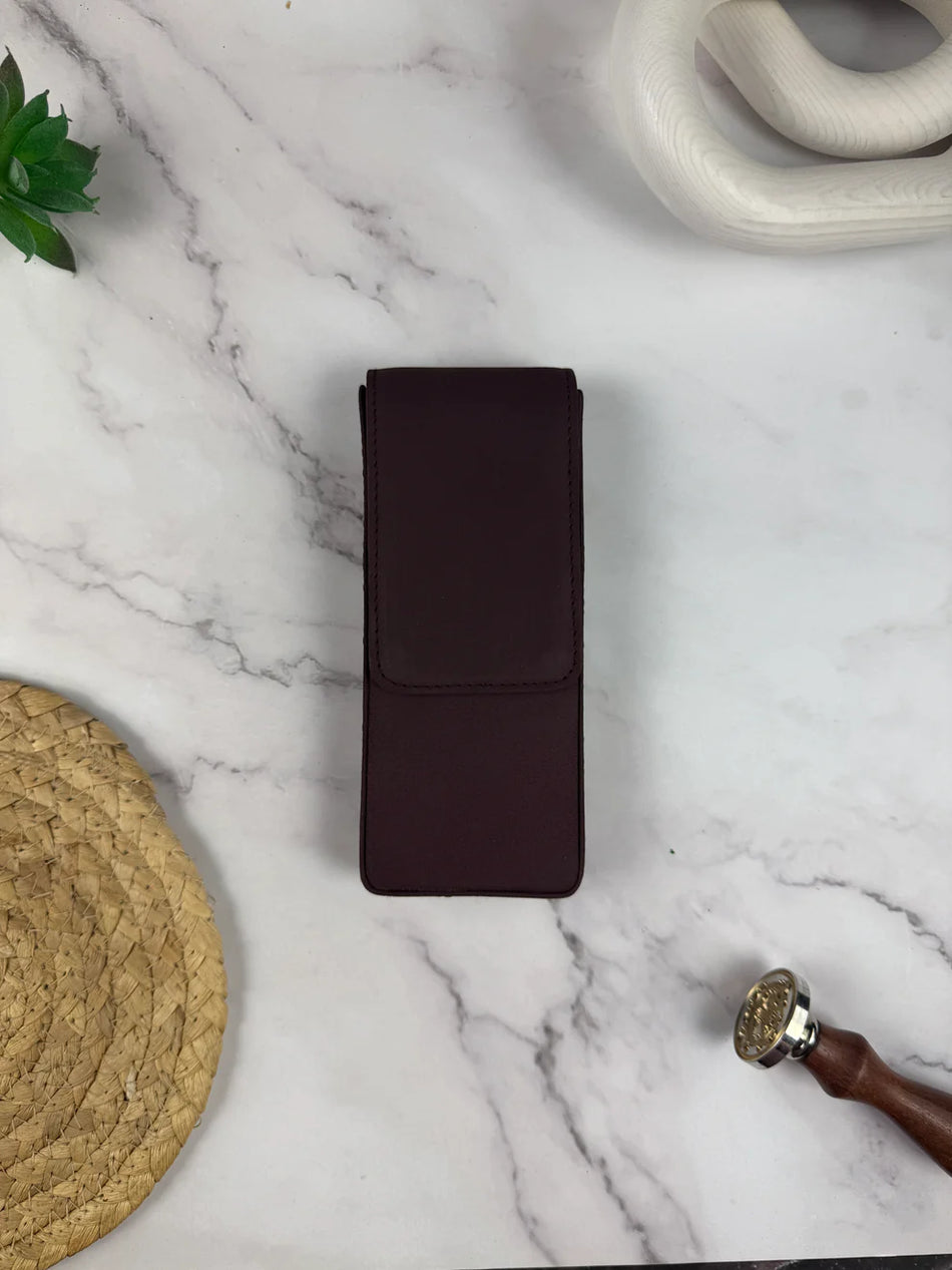 Girologio 3 Pen Magnetic Leather Case - Sugar Plum