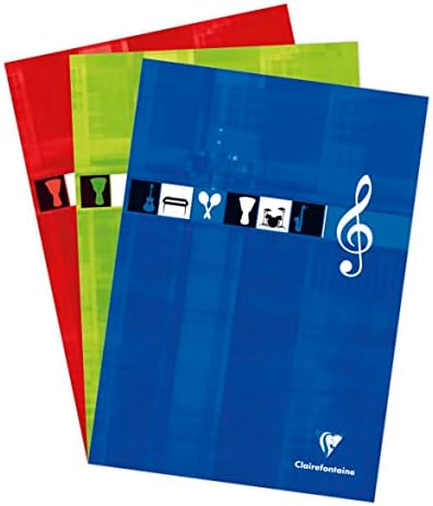 Clairefontaine Assorted Music Notepad 8x11