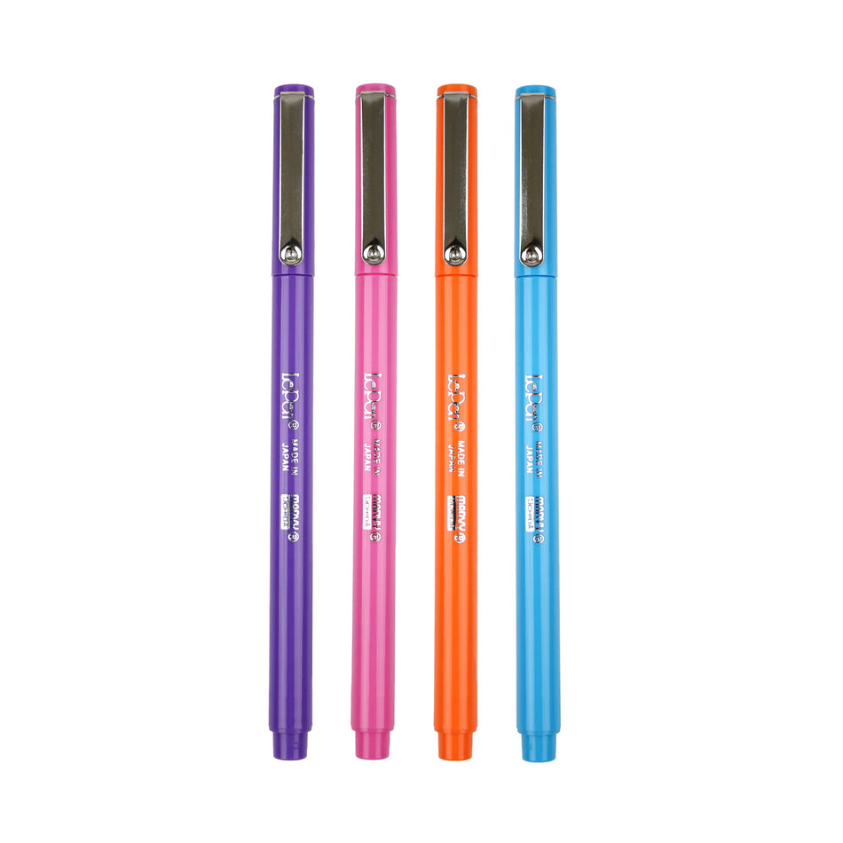 Le Pen Fine Felt Tip Marker Set - Brilliant Set (4 Piece)