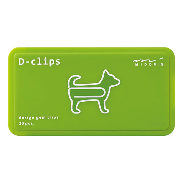 Midori D-clips Paper Clips - Dog