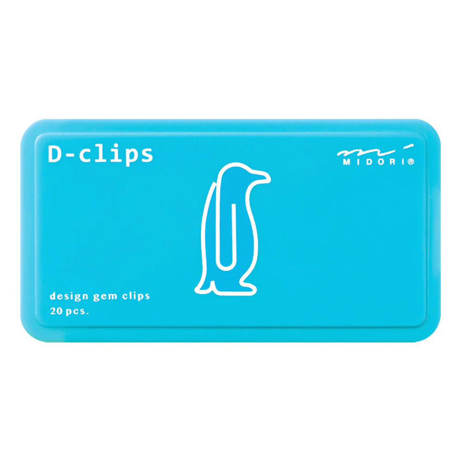 Midori D-clips Paper Clips - Penguin