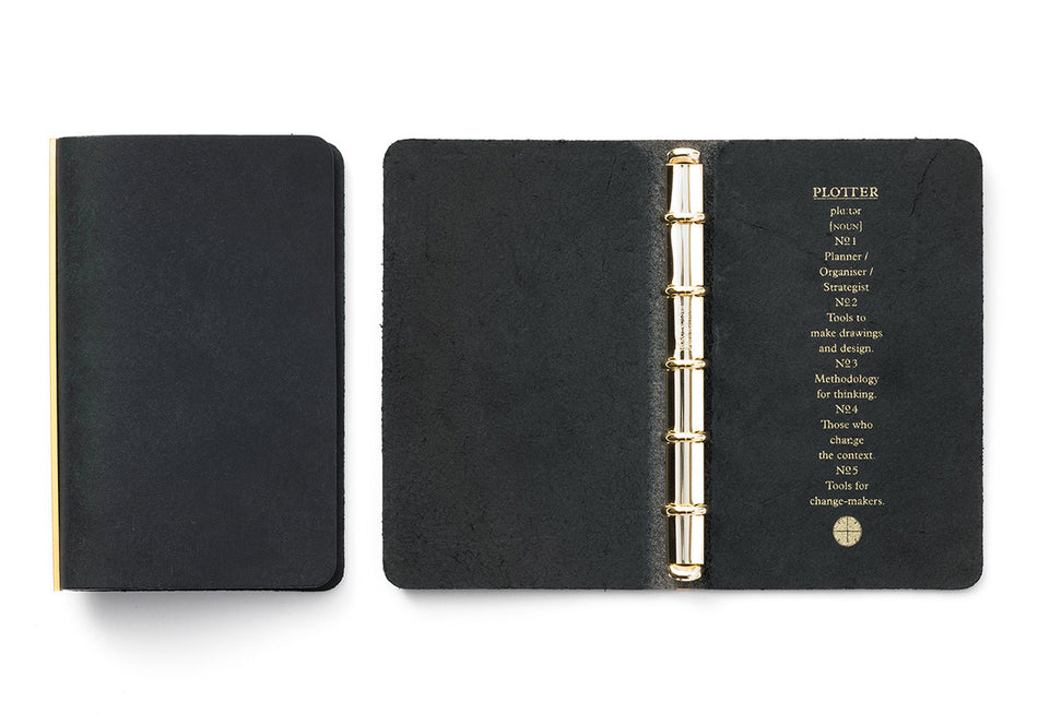 PLOTTER Pueblo 6-Ring Leather Binder - Mini 5 Size