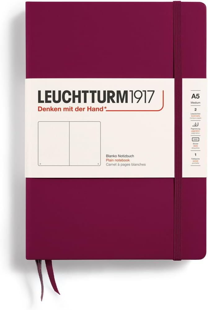 Port Red, Medium (A5), 251 p., plain