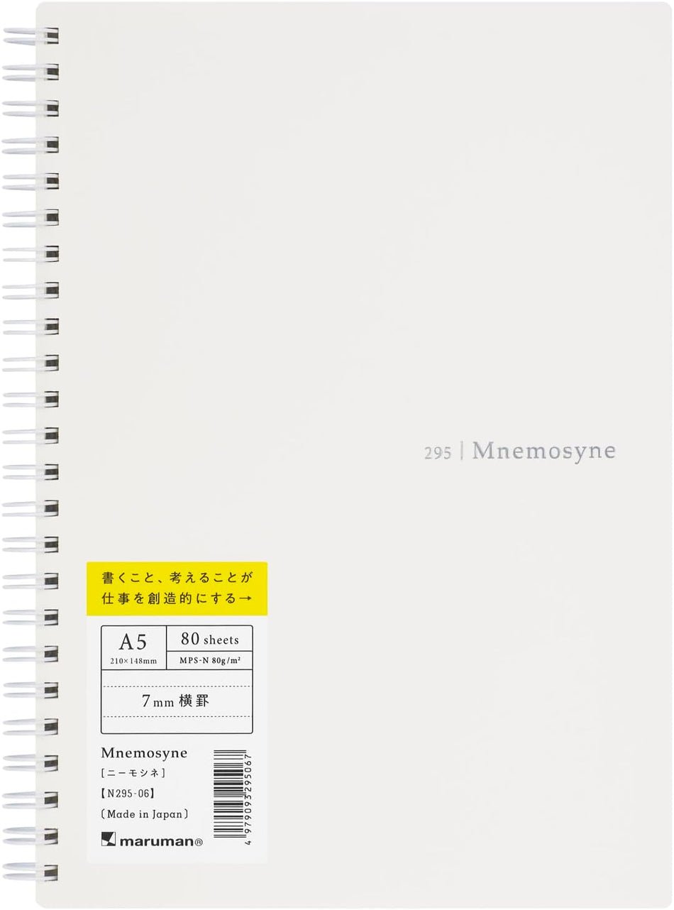 Mnemosyne SoftCover N295 A5 Ruled - White