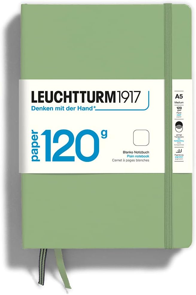 Sage, Medium (A5), Edition 120, 203 p., plain