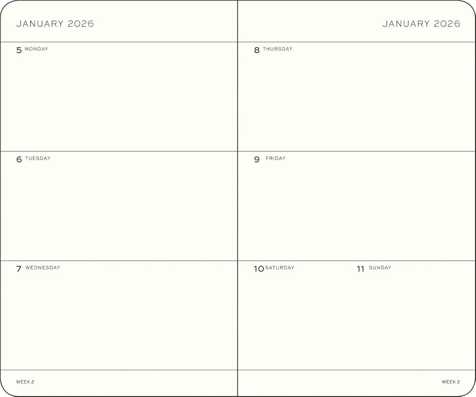 Leuchtturm1917 2026 A6 Weekly Planner - Spring Leaf