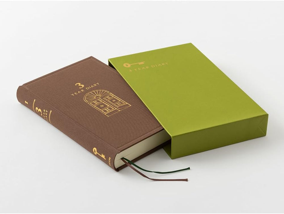 Midori 3 Year Diary - Brown