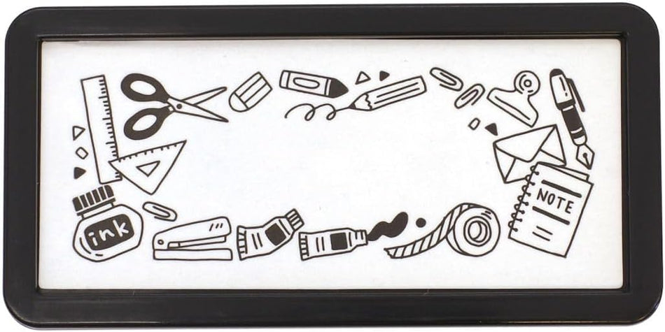 Midori Paintable Stamp Pre-Inked Half Size - Stationery