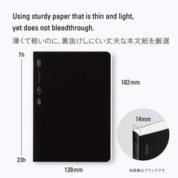 Stalogy 018 Editor's Series 365Days B6 Notebook - Grid - Black