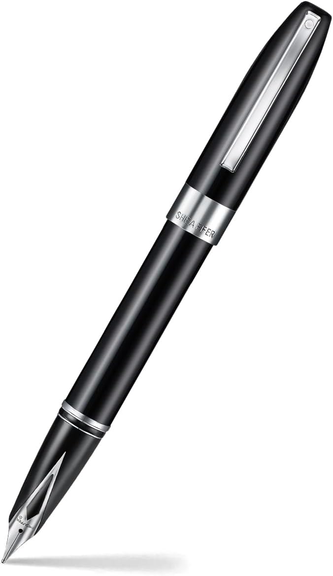 Sheaffer Legacy Fountain Pen - Black and Chrome Trims