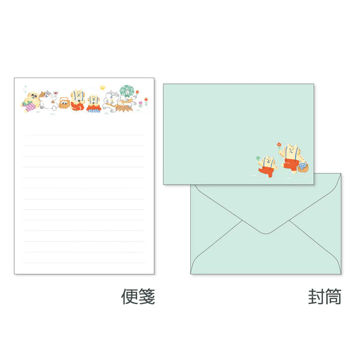 MIND WAVE Gorogoro Nyansuke Picnic Letter Set