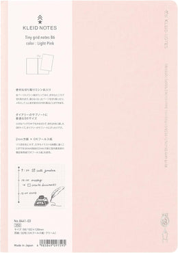 Kleid Tiny Grid 2mm Notes B6 - Light Pink